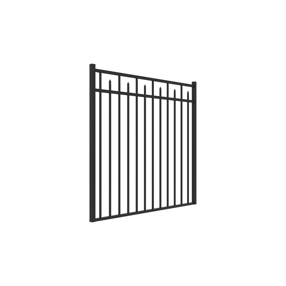 Amethyst DR Harbor Series - Straight Gate - 4½' x 5' - ActiveYards - Black