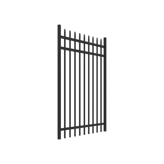 Marble Haven Series - Straight Gate - 6' x 4' - ActiveYards - Black