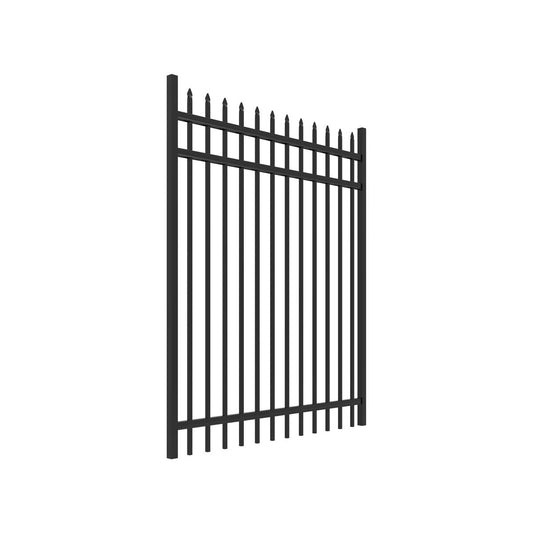 Marble Haven Series - Straight Gate - 6' x 5' - ActiveYards - Black