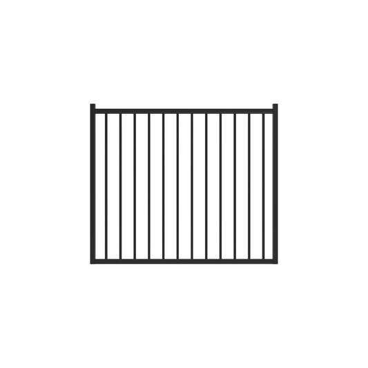 Bedrock Haven Series - Straight Gate - 4' x 5' - ActiveYards - Black