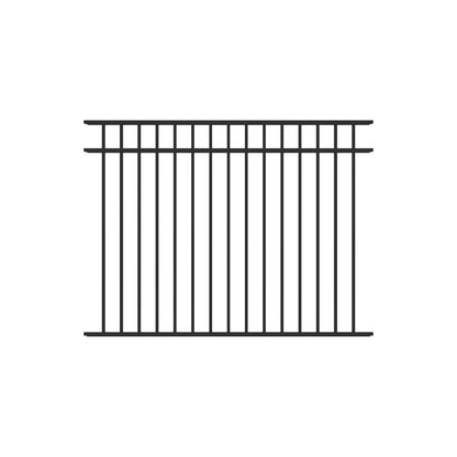 Granite DR Home Series - Fence Panel - 4½' x 6' Drop Rail - ActiveYards - Black