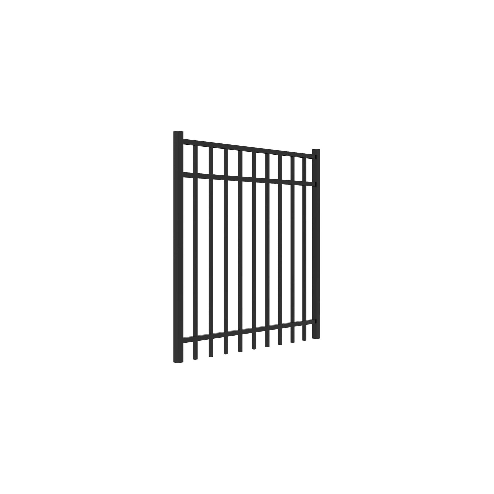 Granite Home Series - Straight Gate - 4' x 4' - ActiveYards - Black