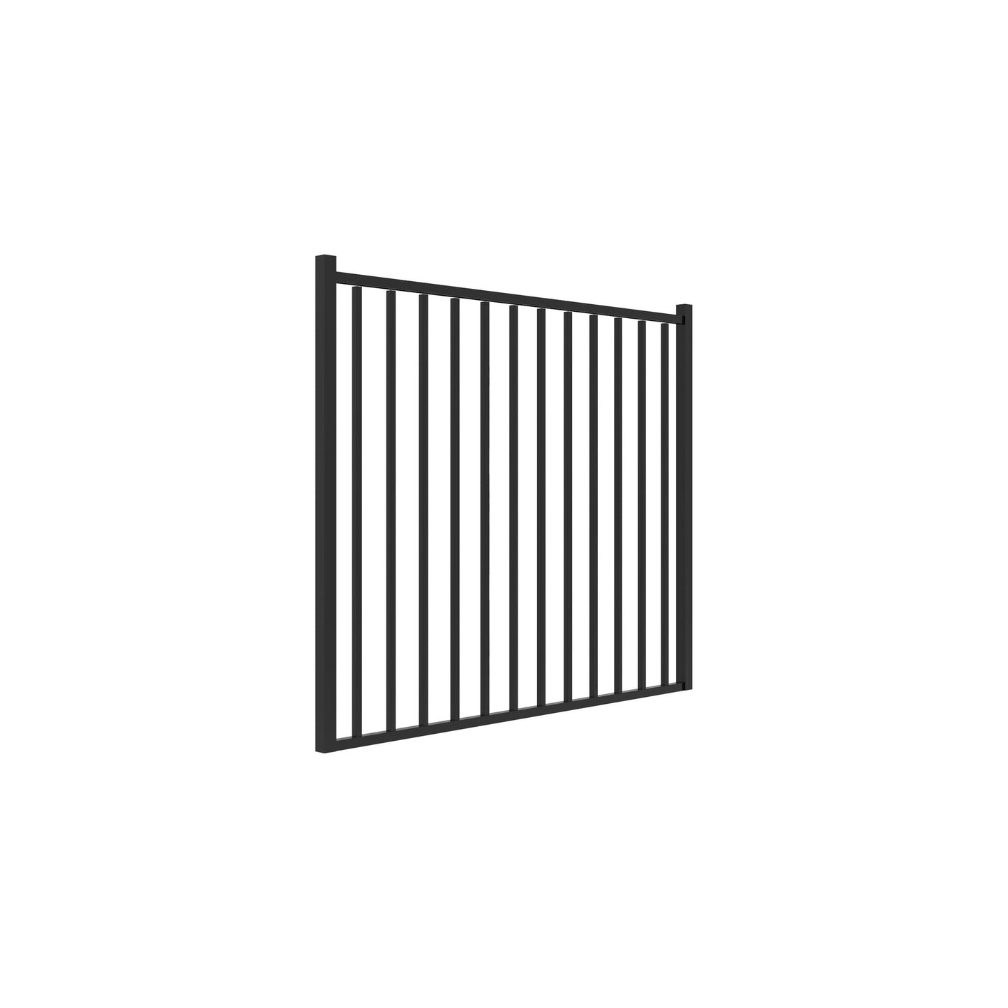 Bedrock Home Series - Straight Gate - 4' x 5' - ActiveYards - Black