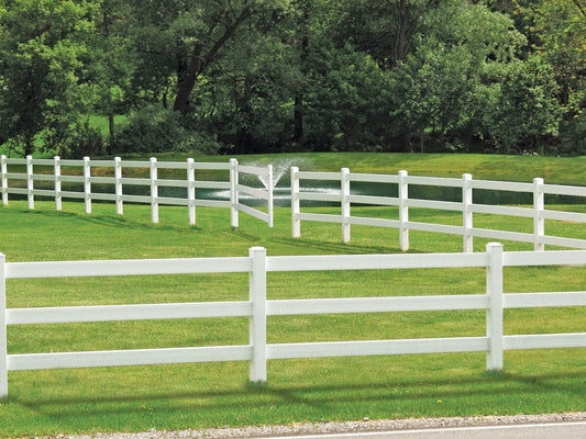 Ranch Rail 3-Rail Haven Series - Walk Gate - 46" - ActiveYards - White