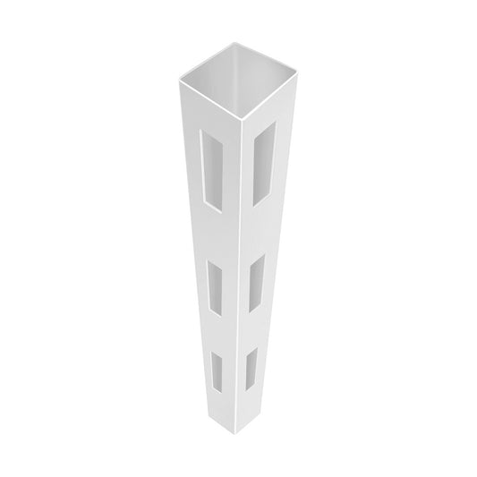 Corner Post - Ranch Rail 3-Rail - 5" x 5" x 84" - ActiveYards - White