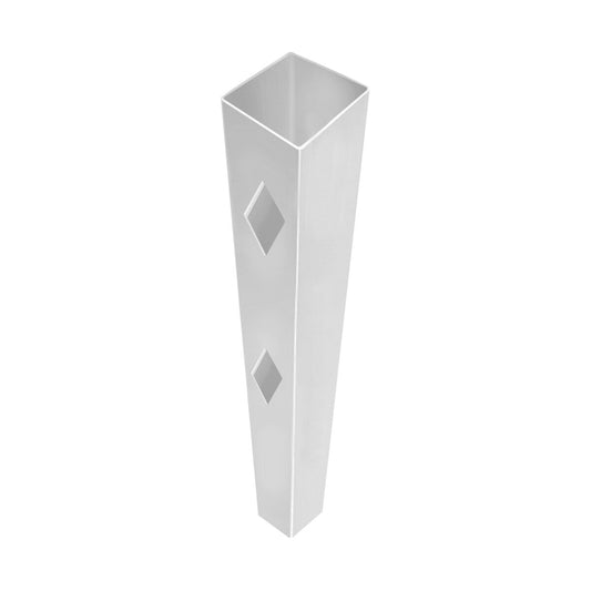 End/Gate Post - Diamond Ranch Rail 2-Rail - 5" x 5" x 60" - ActiveYards - White