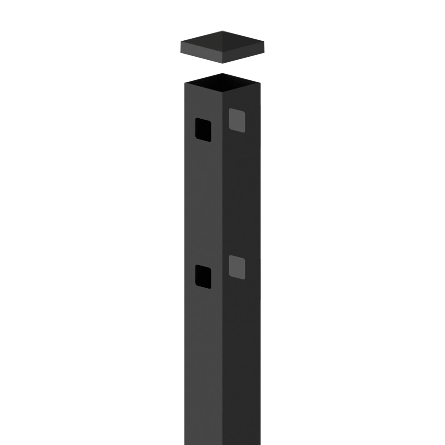 Line Post - 2½" x 2½" x 106" (M) - ActiveYards - Black