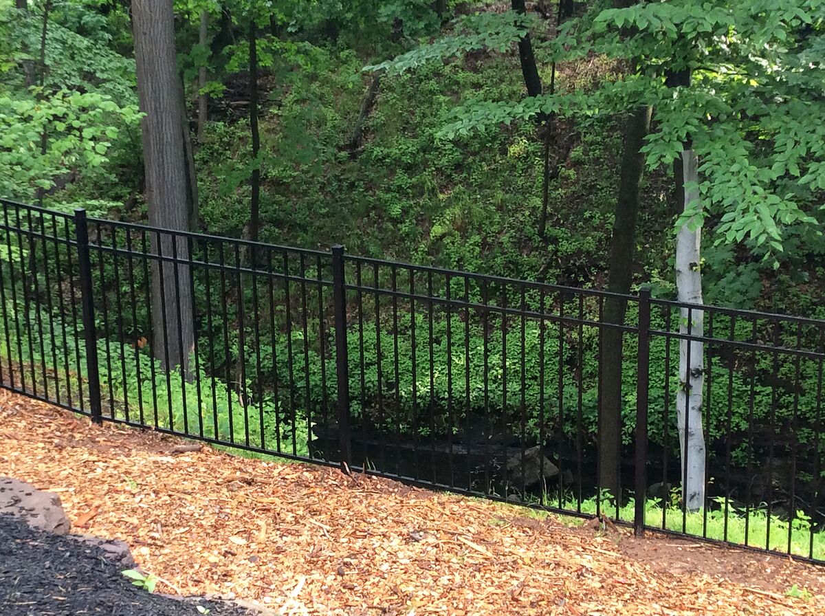 Granite DR Home Series - Fence Panel - 4½' x 6' Drop Rail - ActiveYards - Black