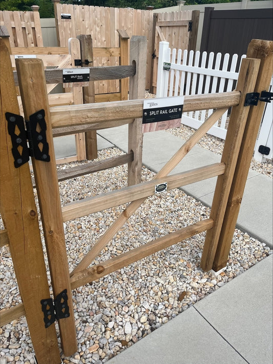 Pressure-Treated Split Rail - 3-Rail Gate - 4' Wide (A) - Cedartech - Unknown