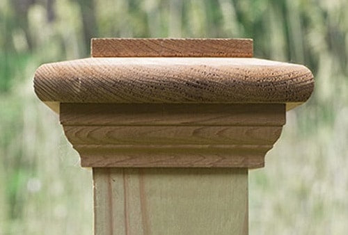 Wood Post Cap - Arbor - 4" x 4" - Cedartech - White Cedar