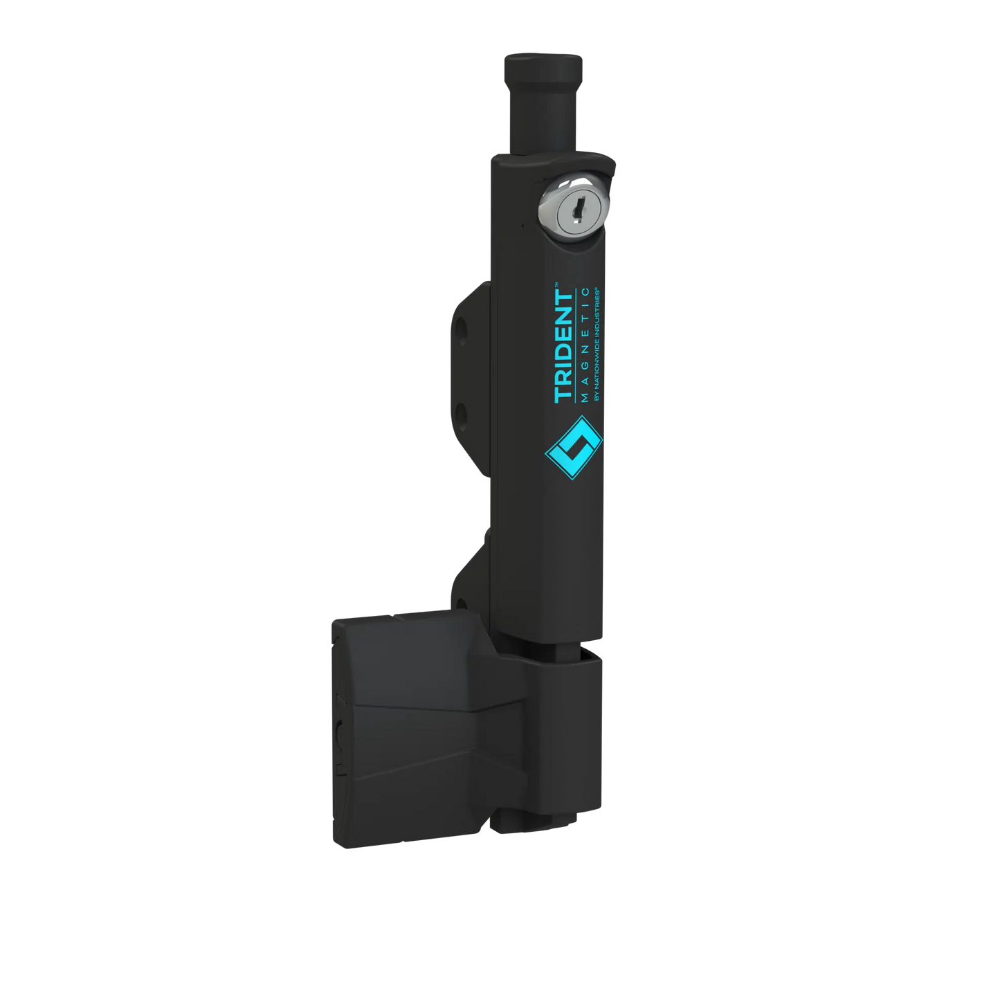 10" Short Black Trident Latch - Aluminum or Vinyl Gate