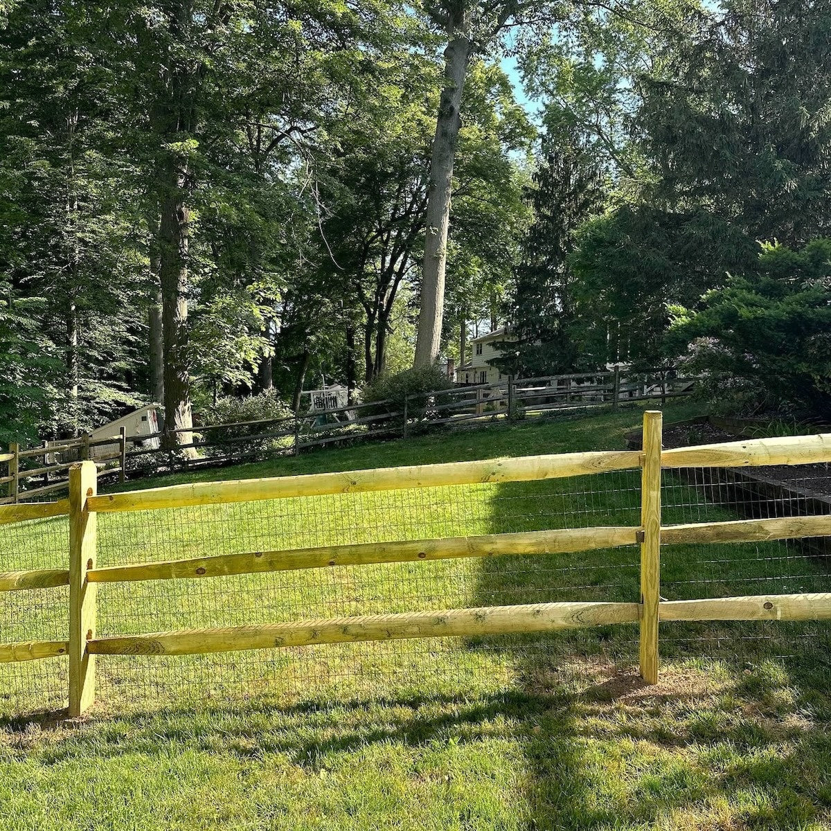 Pressure-Treated Split Rail - Fence Rail - 11'